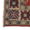 Kazak Rug Handmade Red Medallion 2x4 ft