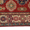 Kazak Rug Handmade Red Medallion 2x4 ft