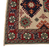 Kazak Rug Handmade Ivory Medallion 2x4 ft