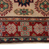 Kazak Rug Handmade Ivory Medallion 2x4 ft