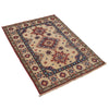 Kazak Rug Handmade Ivory Medallion 2x4 ft