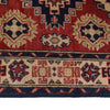Kazak Rug Handmade Red Medallion 2x4 ft