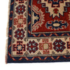 Kazak Rug Handmade Red Medallion 2x4 ft