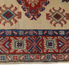 Kazak Rug Handmade Ivory Medallion 2x4 ft
