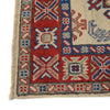 Kazak Rug Handmade Ivory Medallion 2x4 ft