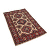 Kazak Rug Handmade Ivory Medallion 2x4 ft