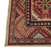 Kazak Rug Handmade Ivory Medallion 2x4 ft