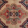 Kazak Rug Handmade Ivory Medallion 3x5 ft