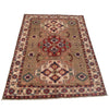 Kazak Rug Handmade Gray Medallion 3x5 ft