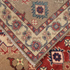 Kazak Rug Handmade Gray Medallion 3x5 ft