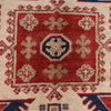 Kazak Rug Handmade Ivory Medallion 3x5 ft