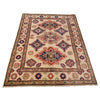 Kazak Rug Handmade Ivory Medallion 3x5 ft