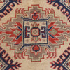 Kazak Rug Handmade Ivory Medallion 3x5 ft