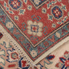 Kazak Rug Handmade Ivory Medallion 2x4 ft