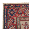 Kazak Rug Handmade Ivory Medallion 3x5 ft