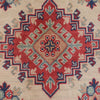 Kazak Rug Handmade Ivory Medallion 3x5 ft