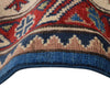 Kazak Rug Handmade Blue Medallion 9x12 ft