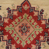 Kazak Rug Handmade Beige Medallion 4x7 ft