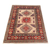 Kazak Rug Handmade Ivory Medallion 3x5 ft