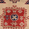 Kazak Rug Handmade Ivory Medallion 3x5 ft