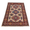 Kazak Rug Handmade Ivory Medallion 3x5 ft