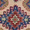 Kazak Rug Handmade Ivory Medallion 3x5 ft
