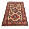 Kazak Rug Handmade Ivory Medallion 3x5 ft