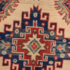 Kazak Rug Handmade Ivory Medallion 3x5 ft