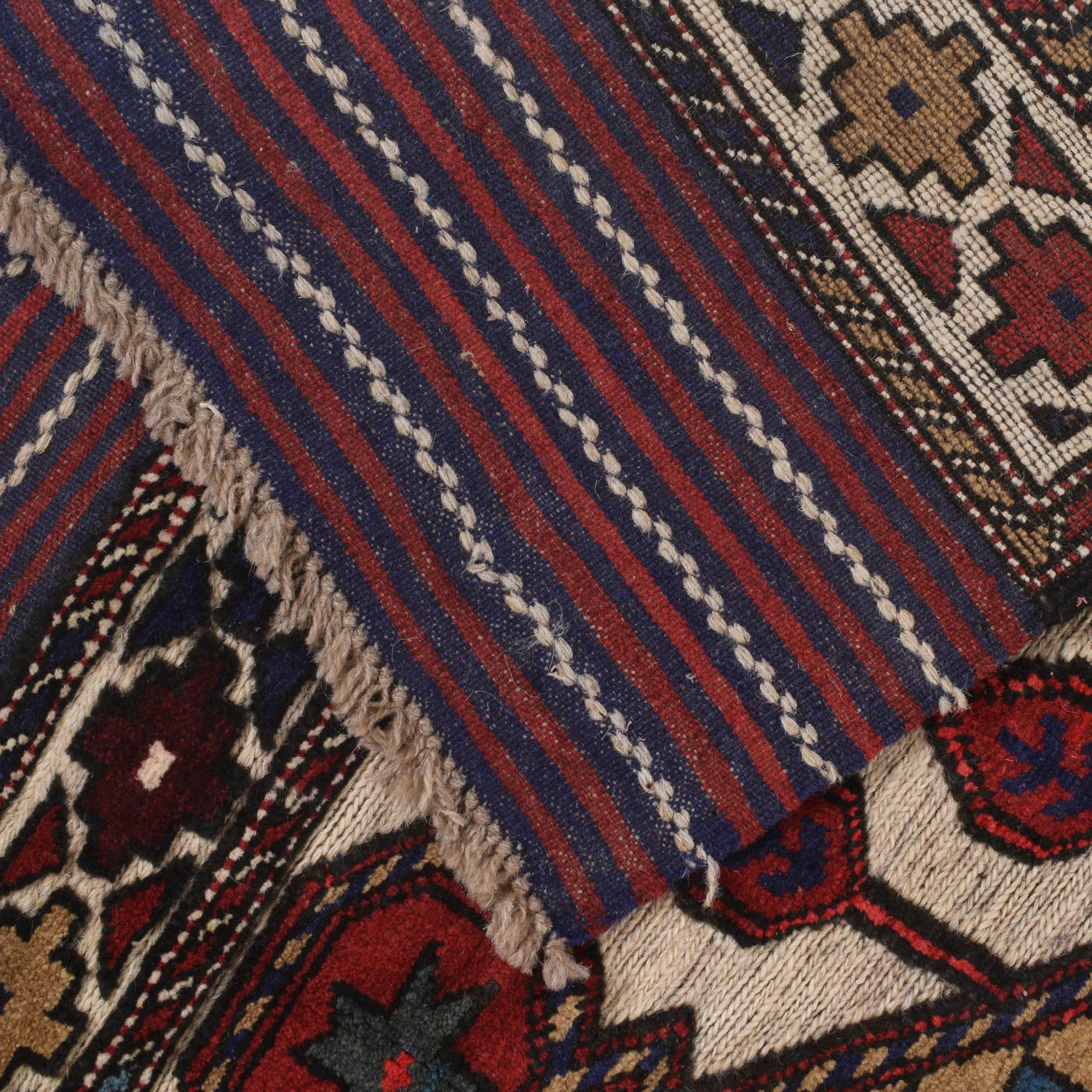 Barjasta Area Rug Handmade Beige Floral 4x6 ft