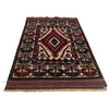 Barjasta Area Rug Handmade Beige Floral 4x6 ft