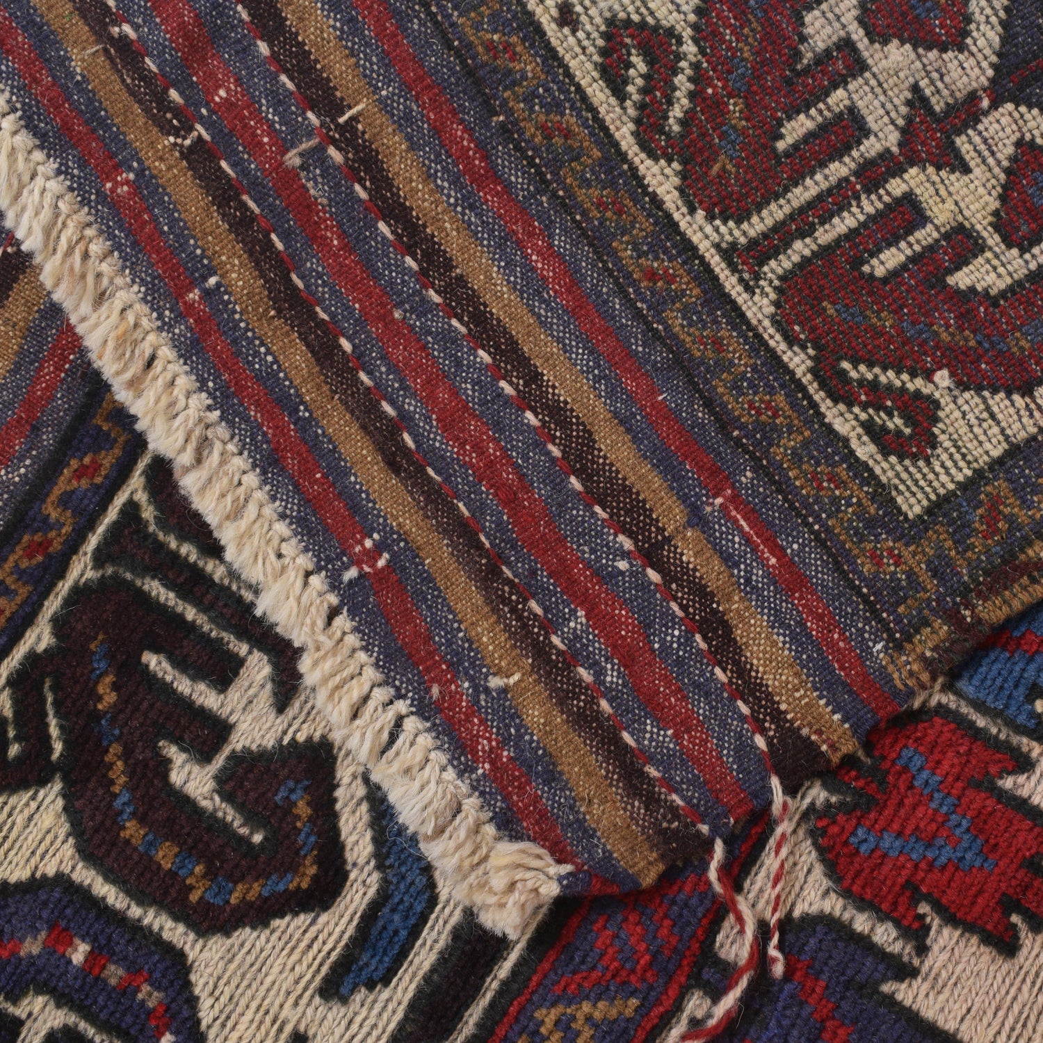 Barjasta Area Rug Handmade Beige Floral 4x6 ft