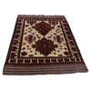 Barjasta Area Rug Handmade Beige Floral 4x6 ft