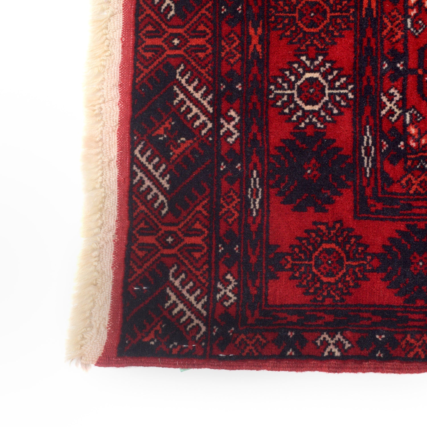 Bokhara Rug Handmade Vibrant Red Medallion 6' Runner