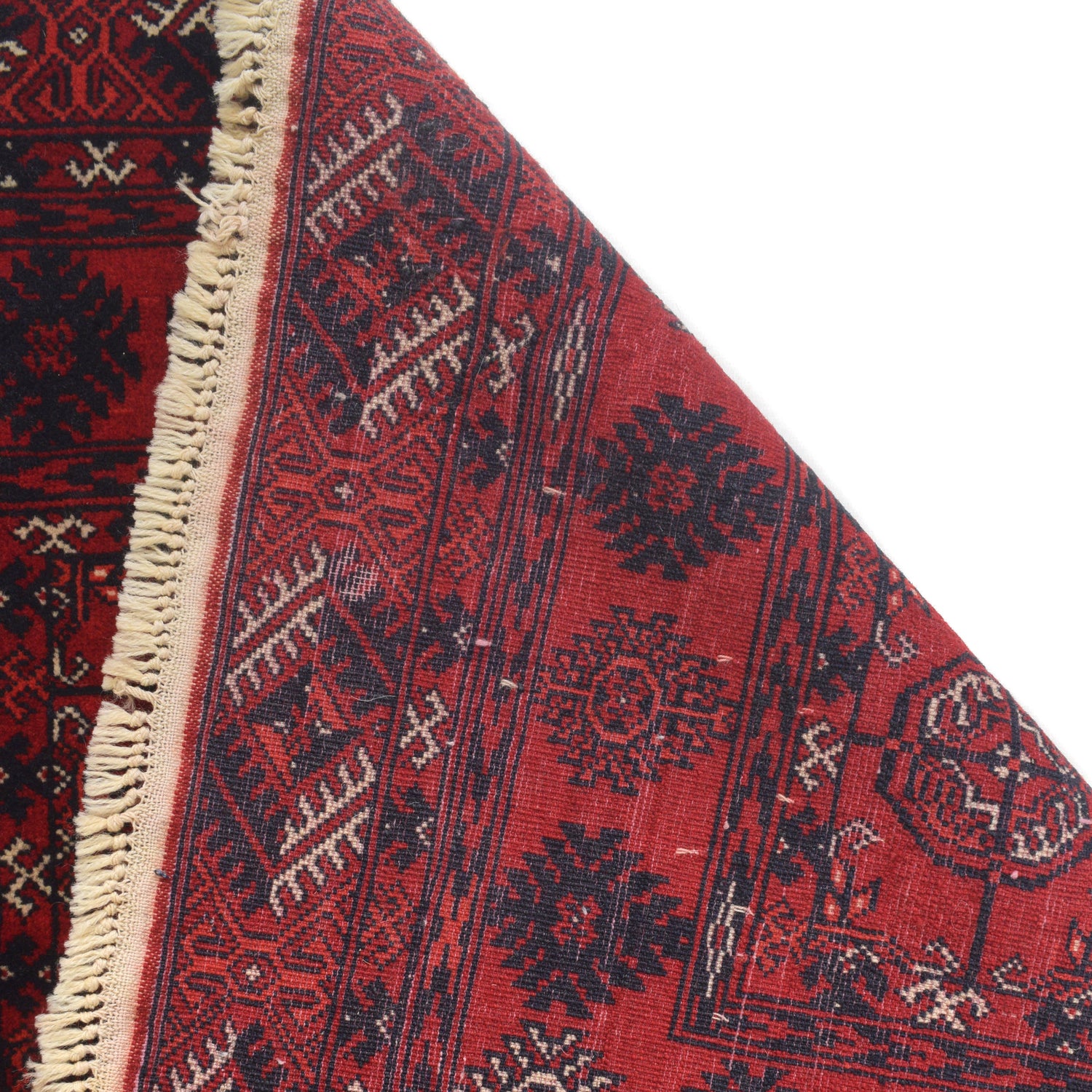 Bokhara Rug Handmade Vibrant Red Medallion 6' Runner