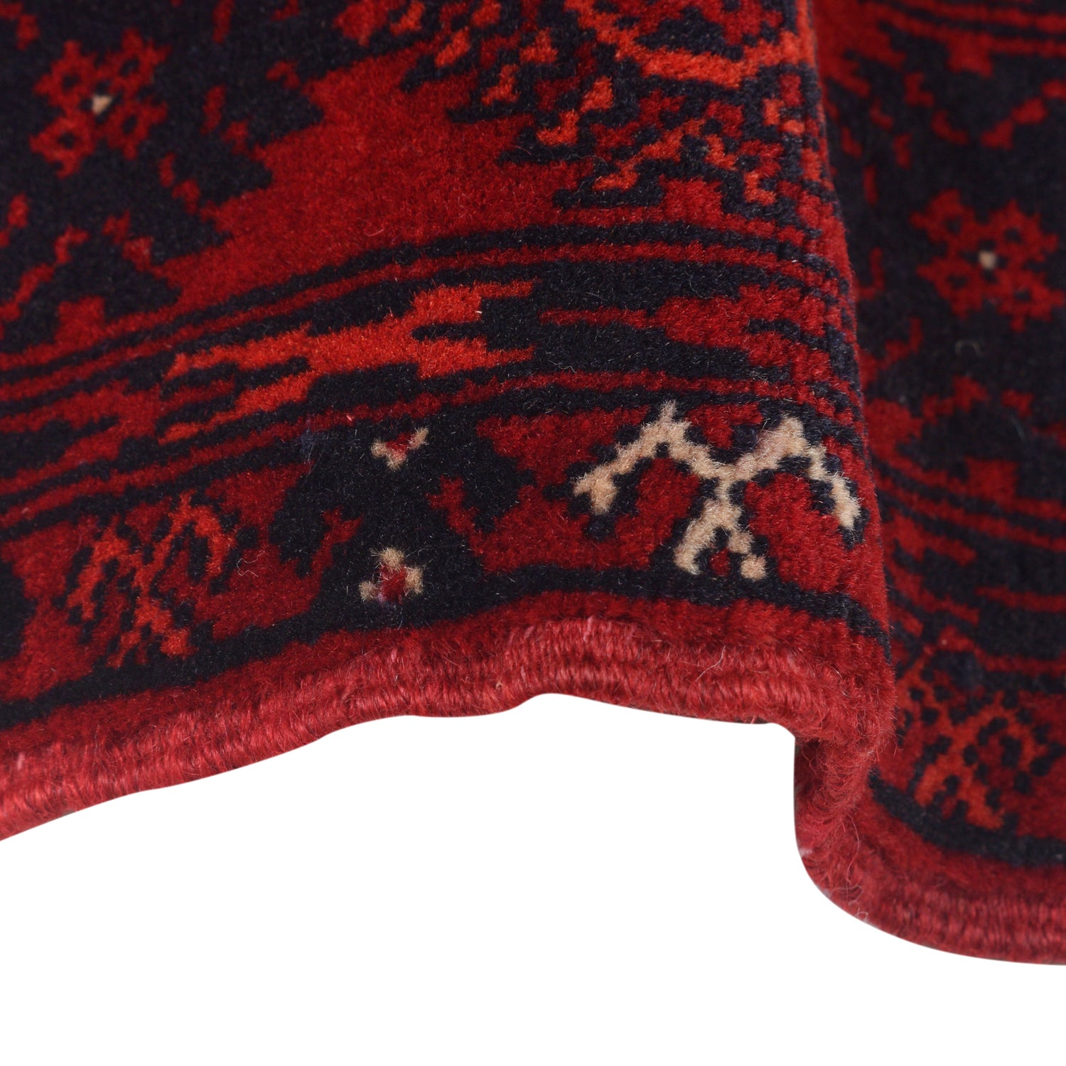 Bokhara Rug Handmade Vibrant Red Medallion 6' Runner