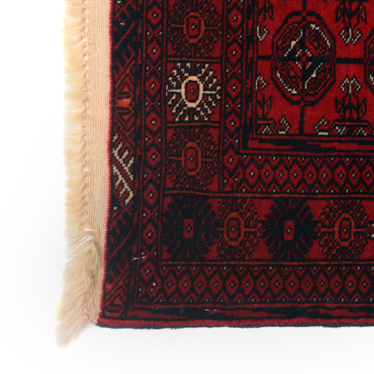 Bokhara Rug Handmade Vibrant Red Medallion 6' Runner