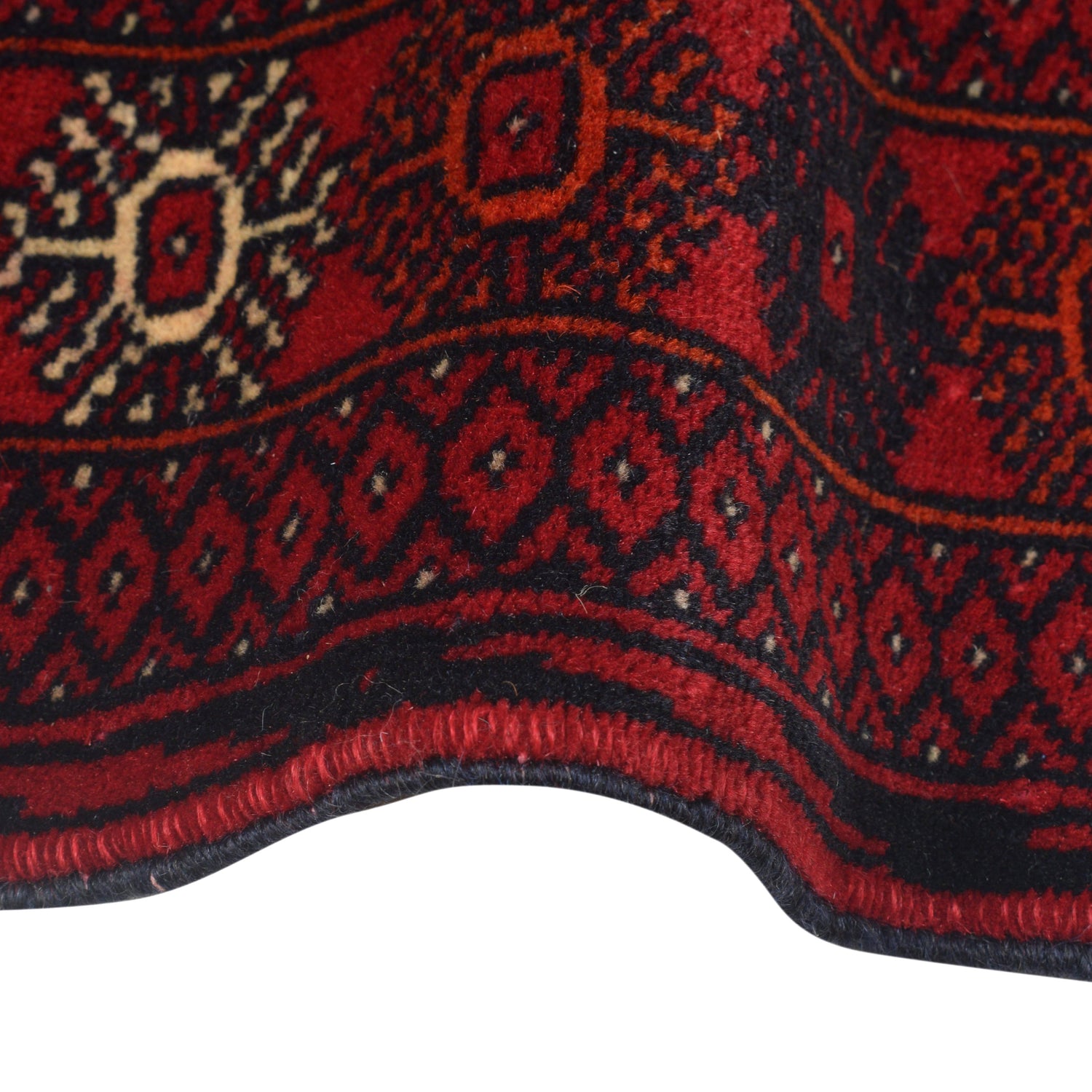 Bokhara Rug Handmade Vibrant Red Medallion 6' Runner