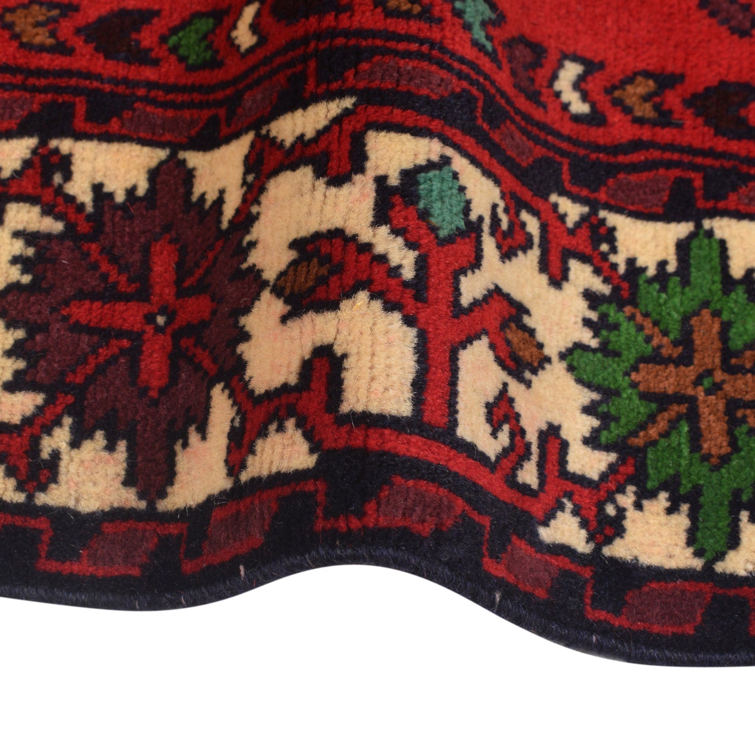 Bokhara Rug Handmade Vibrant Red Medallion 6' Runner