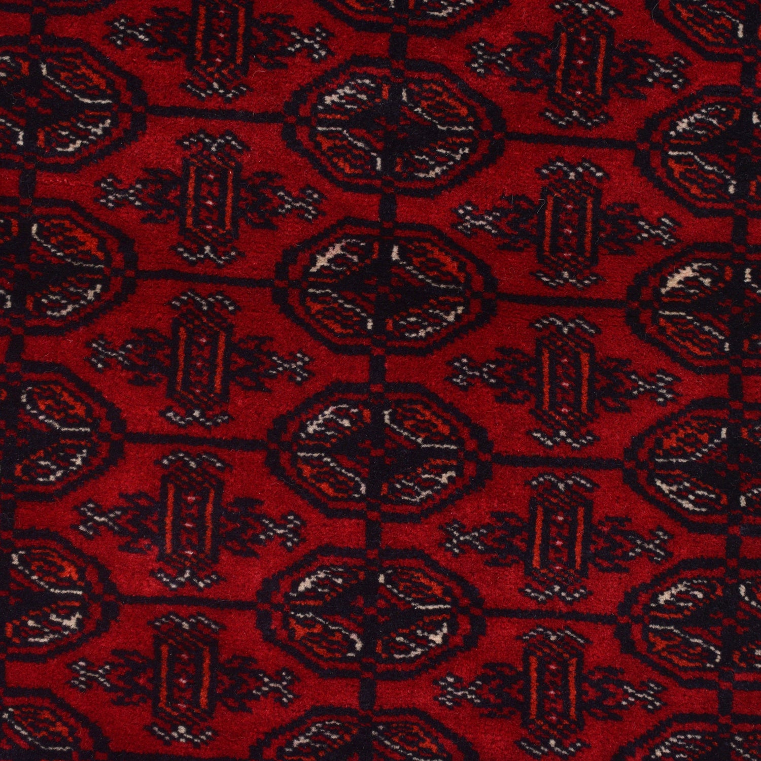 Bokhara Rug Handmade Vibrant Red Medallion 6' Runner