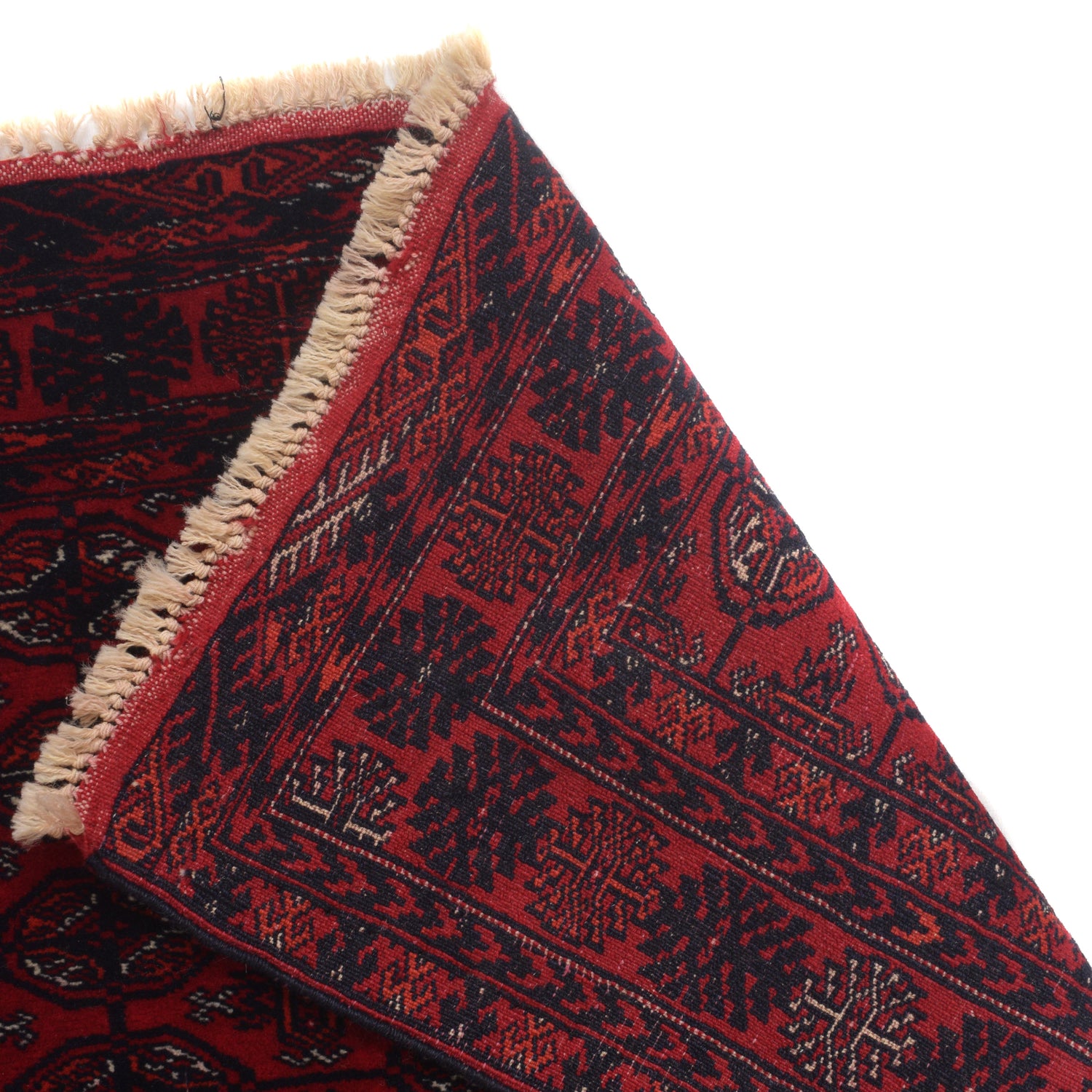 Bokhara Rug Handmade Vibrant Red Medallion 6' Runner