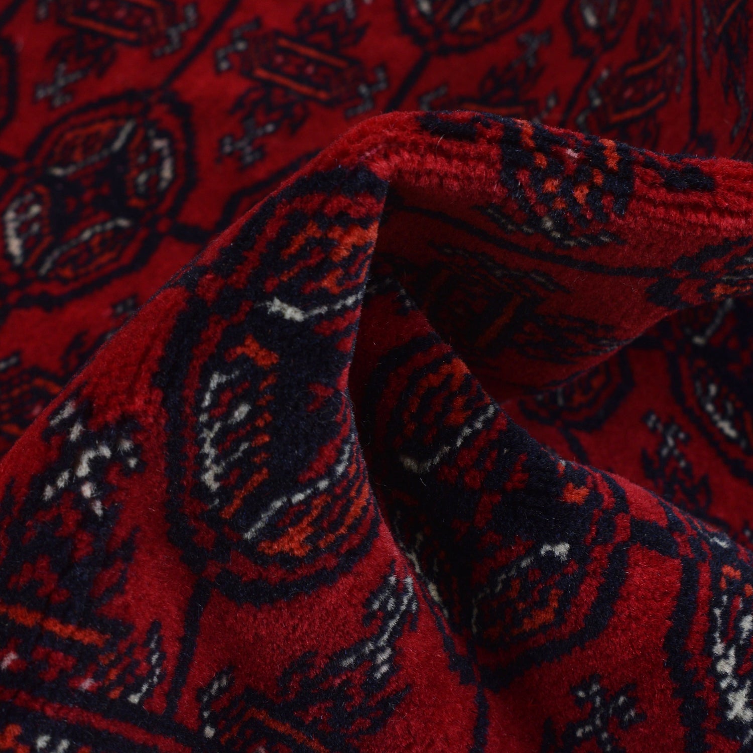 Bokhara Rug Handmade Vibrant Red Medallion 6' Runner