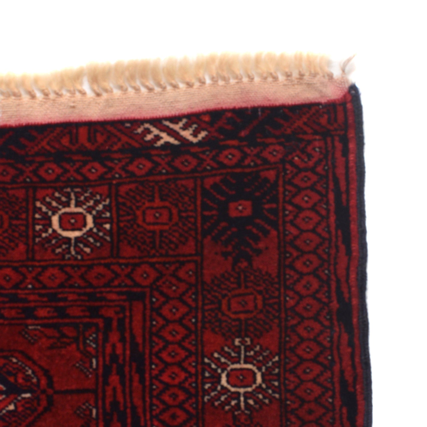 Bokhara Rug Handmade Vibrant Red Medallion 6' Runner