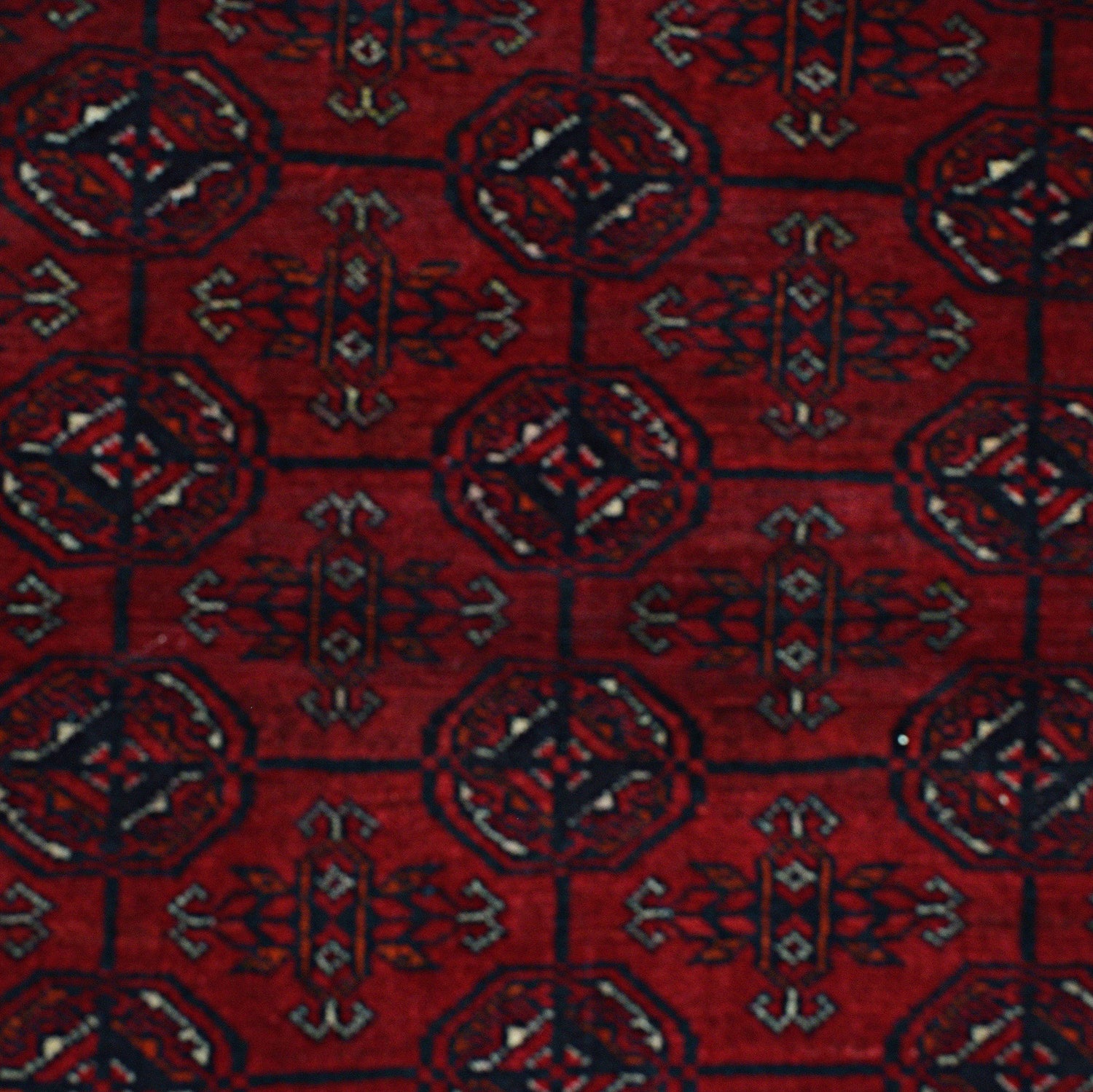 Bokhara Rug Handmade Vibrant Red Medallion 6' Runner