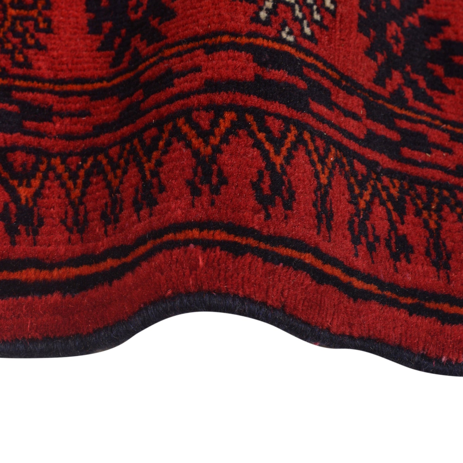 Bokhara Rug Handmade Vibrant Red Medallion 6' Runner