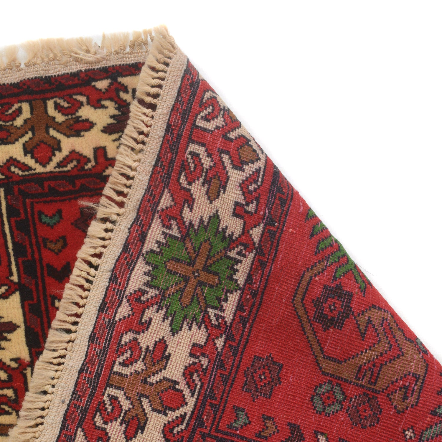Bokhara Rug Handmade Vibrant Red Medallion 6' Runner