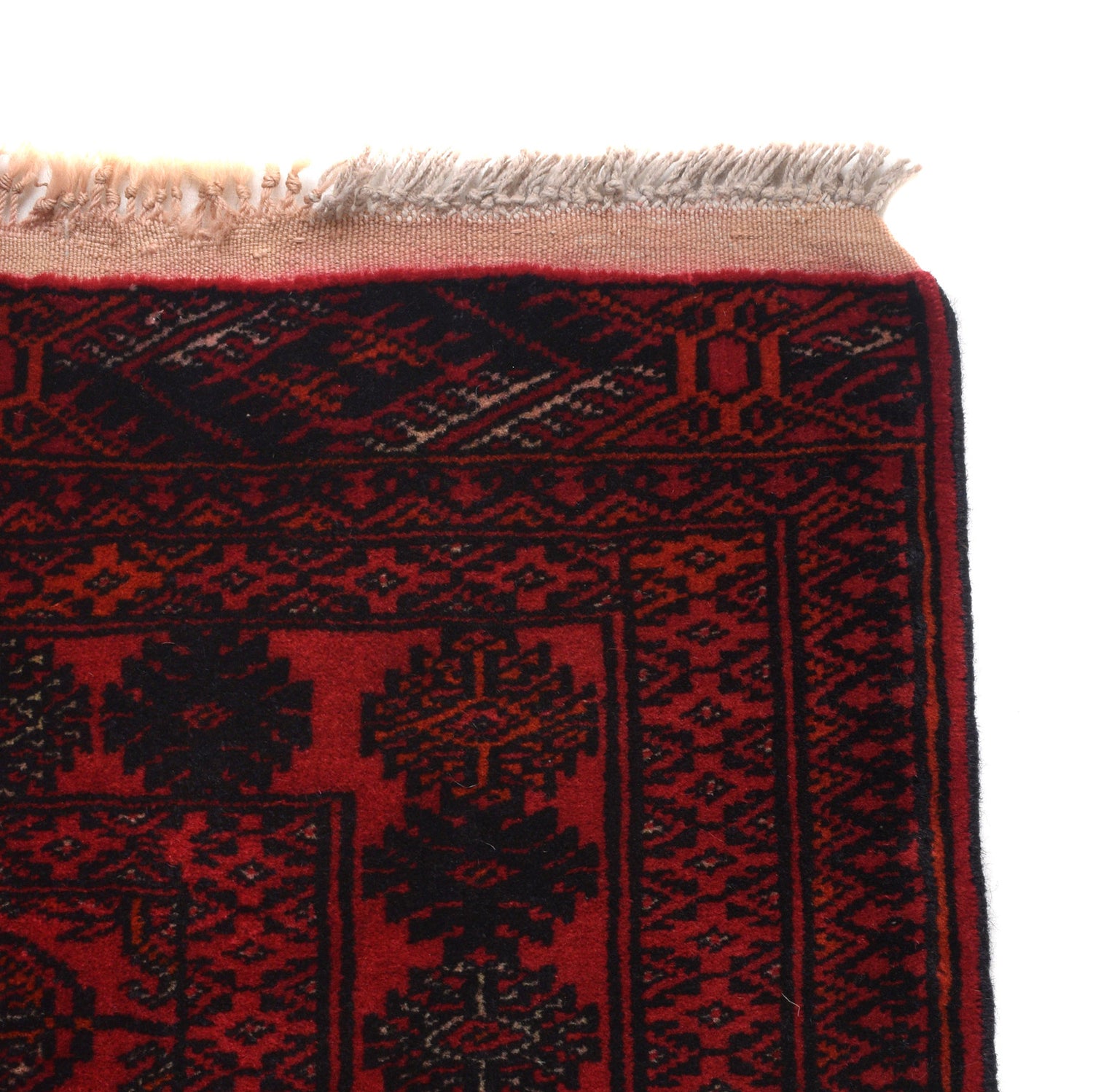 Bokhara Rug Handmade Vibrant Red Medallion 6' Runner