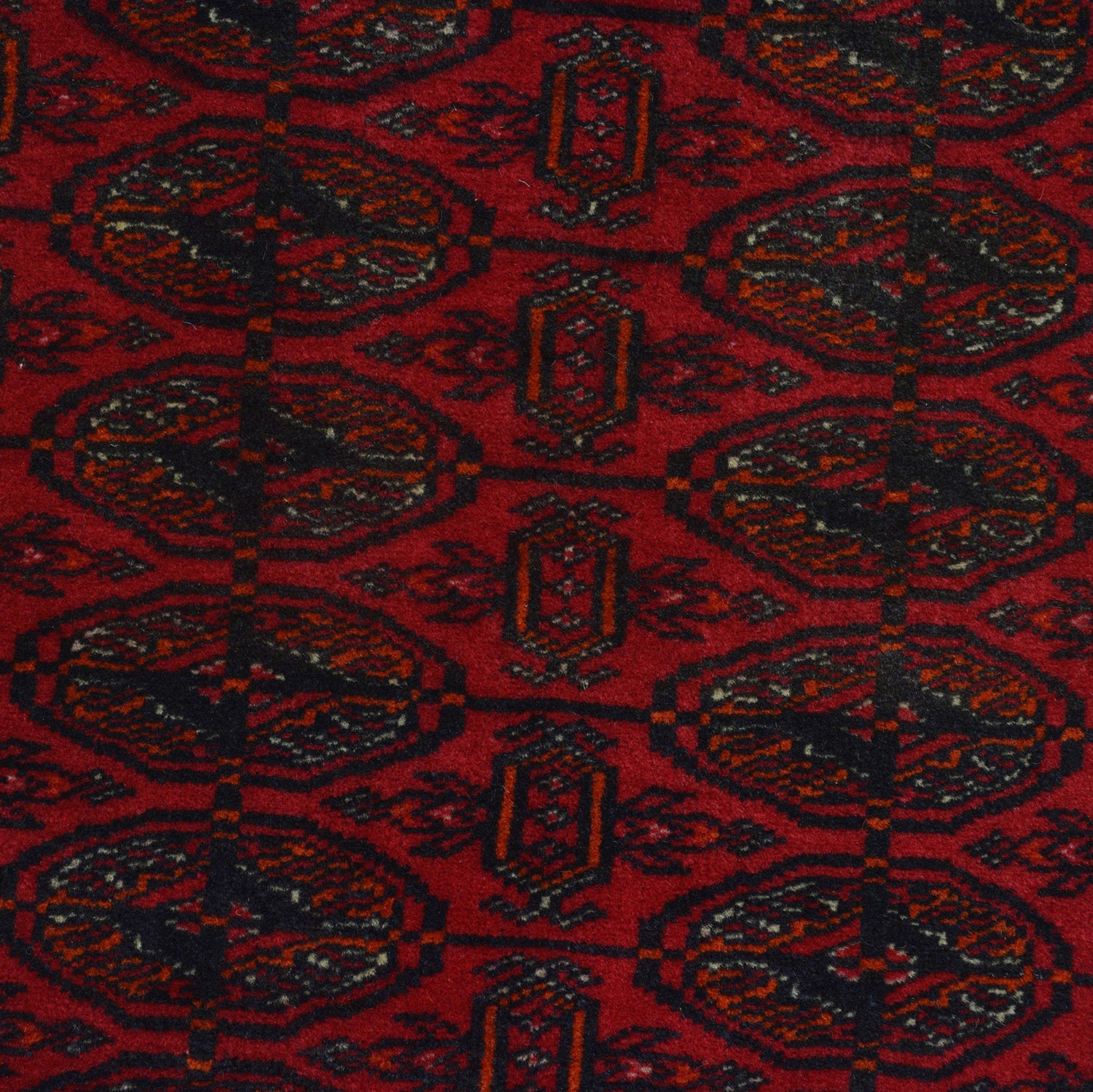 Bokhara Rug Handmade Vibrant Red Medallion 6' Runner
