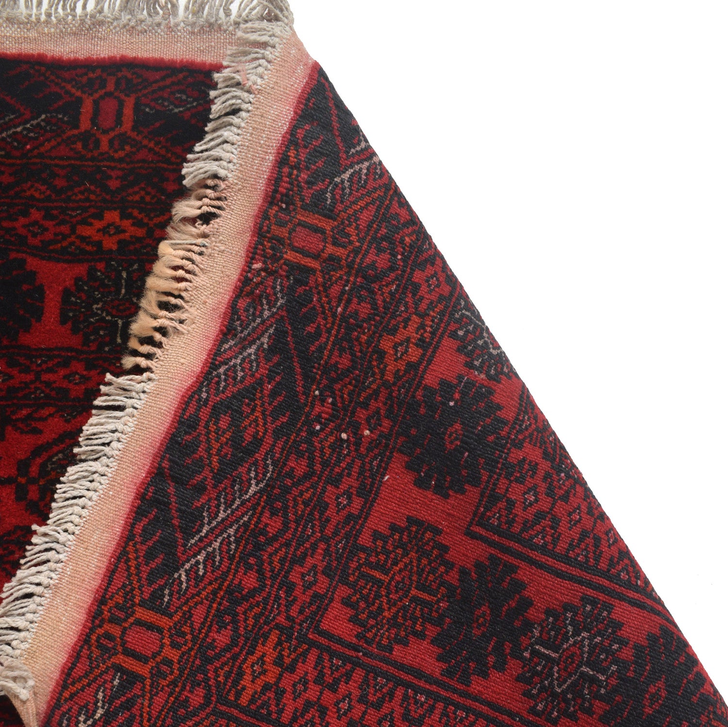 Bokhara Rug Handmade Vibrant Red Medallion 6' Runner
