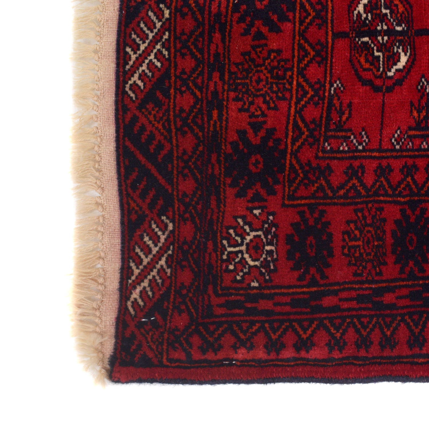 Bokhara Rug Handmade Vibrant Red Medallion 6' Runner