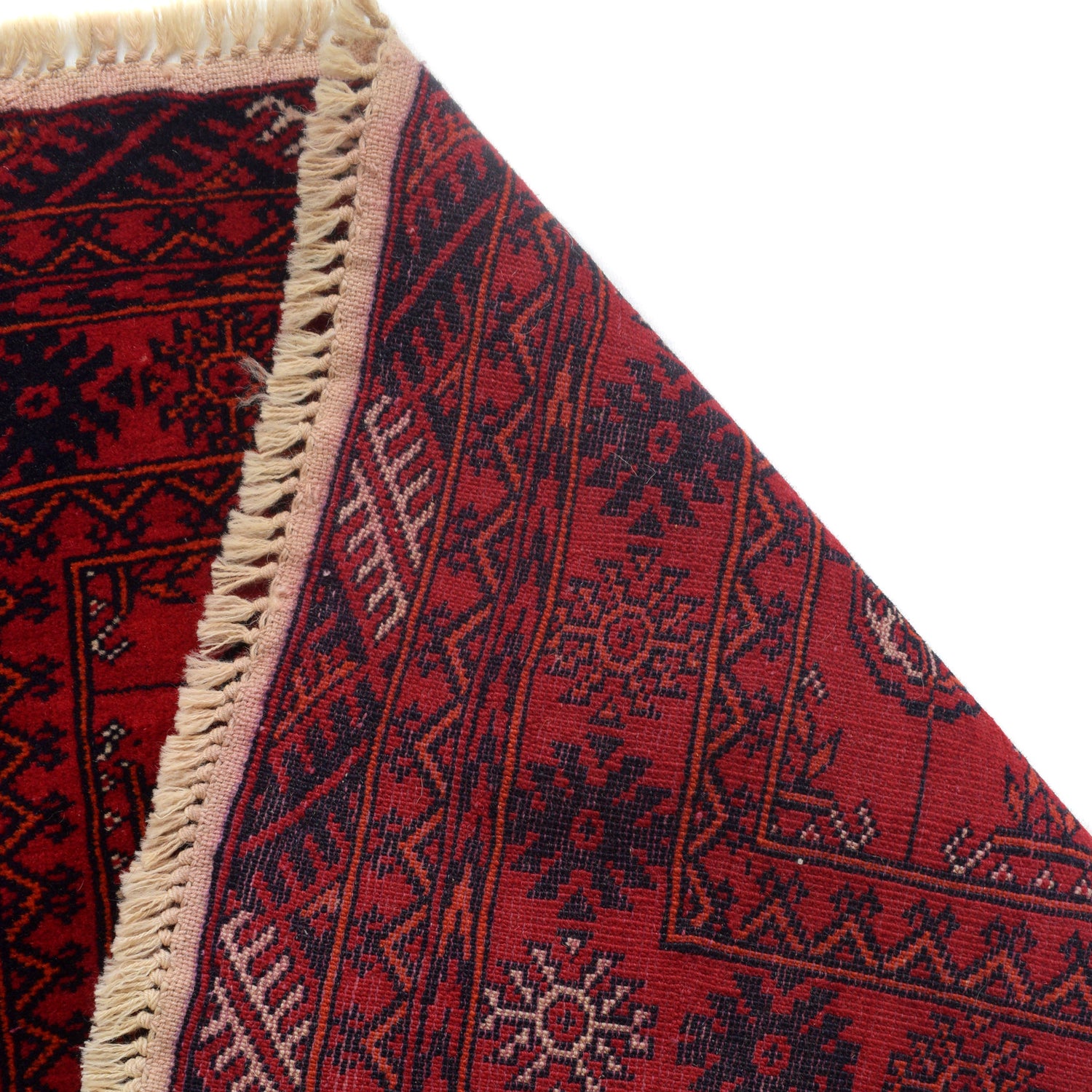 Bokhara Rug Handmade Vibrant Red Medallion 6' Runner